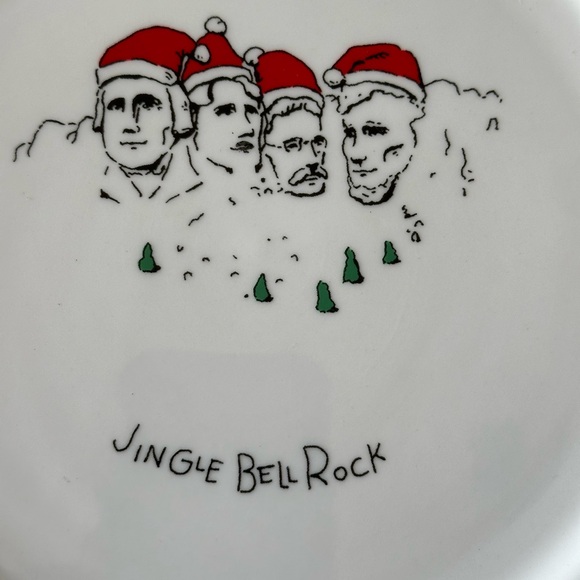 Humorous Christmas Plates - Set of Four - Picture 2 of 10